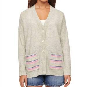 NEW &ISLA arya cardigan in pale grey